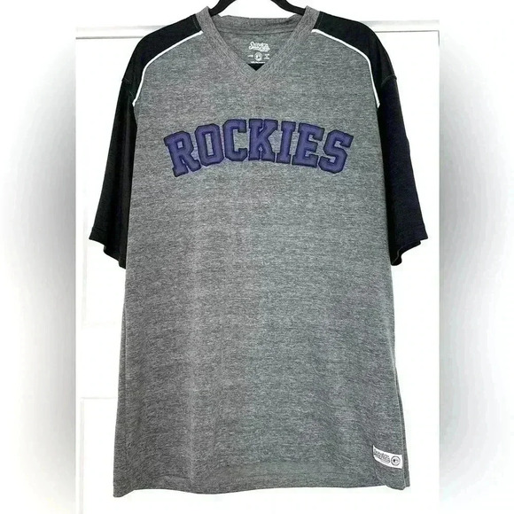 Stitches Colorado Rockies MLB Baseball V-Neck Men’s Large - Picture 1 of 8